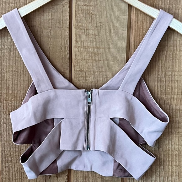 Dolce Vita Revolve Lily Crop Top Dusty Rose Small - Picture 6 of 7